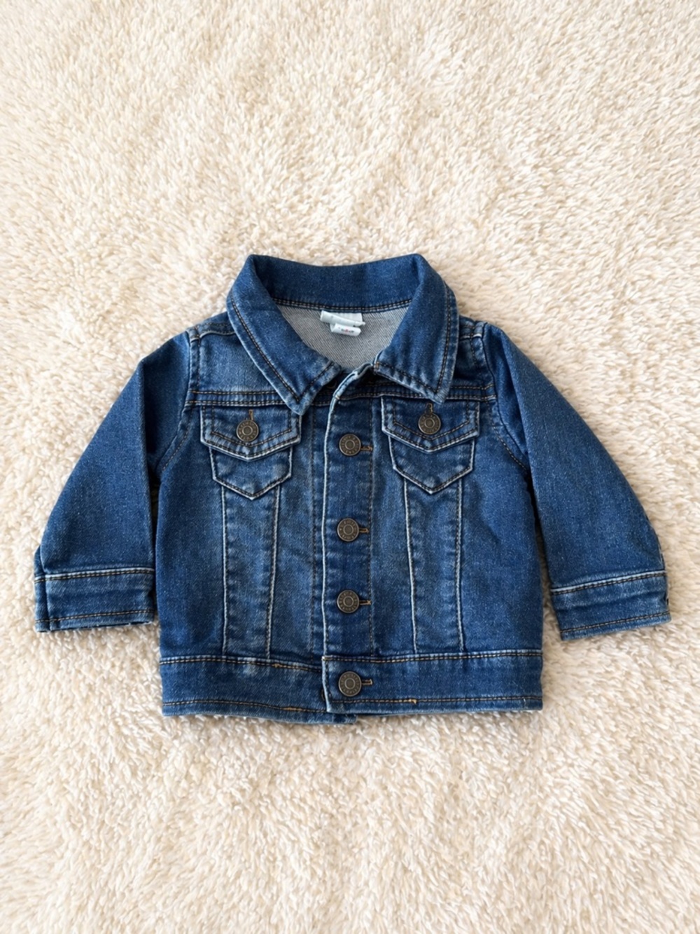 Cat & Jack Baby Denim Jacket 3-6M Like New NWOT Classic Blue Jean Jacket